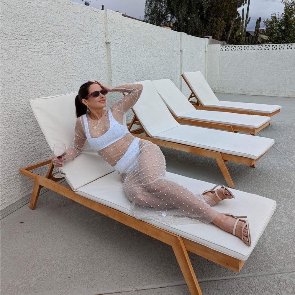 Pearl swim cover up